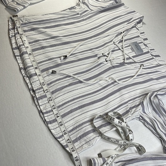 Rails Grace Patriot Stripe Lace Front Top Medium - Picture 7 of 13